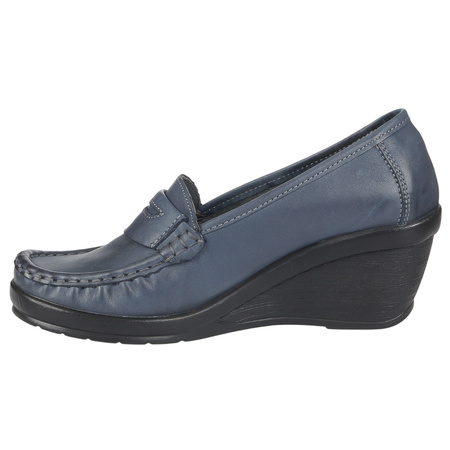 Półbuty na koturnie skórzane damskie Syrena SST 1593/50