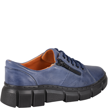 Niebieskie półbuty skórzane damskie marki Syrena SST 1770