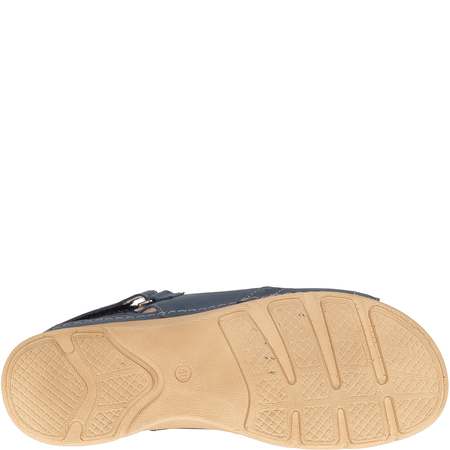 Granatowe sandały na platformie marki Syrena - SOT 425