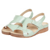 Turkusowe sandały damskie skórzane SYRENA SST 908 