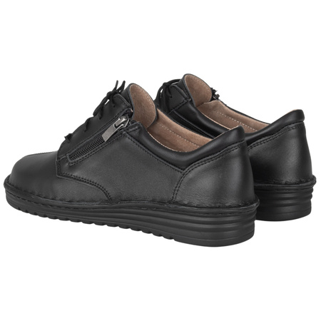 Klasyczne półbuty damskie skórzane Syrena SOT 075/M czarne