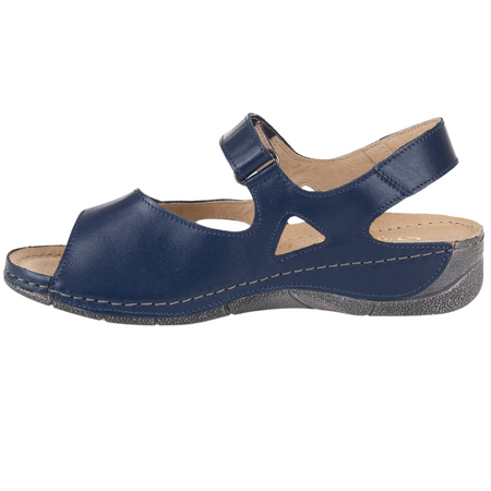 Sandały damskie skórzane Syrena SWB 550 granatowe