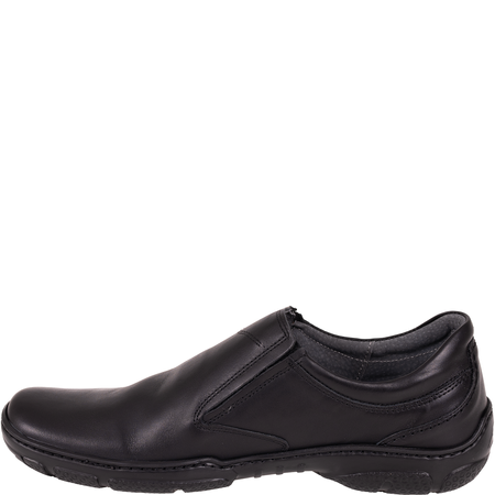 Skórzane półbuty męskie Syrena SI 422A-459 czarne