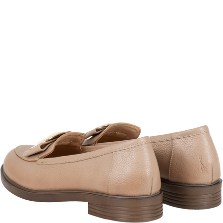 Mokasyny damskie Syrena SE P-298 cappuccino skóra licowa