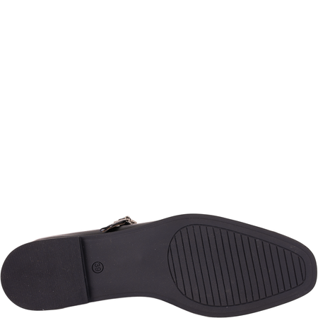 Baleriny damskie z paskiem Syrena SE P-297, skóra naturalna