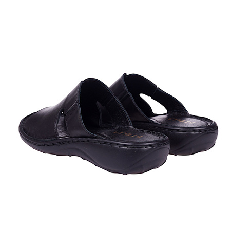 Klapki damskie skórzane Stella 663 czarne