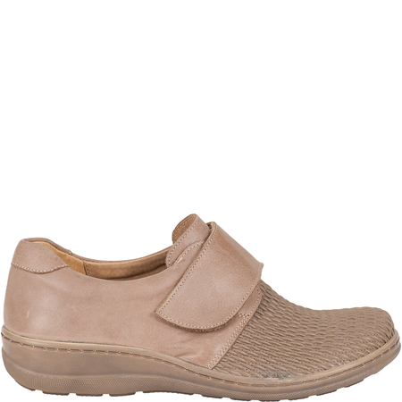 Półbuty damskie na haluksy tęgość H - Syrena SH 382 beż