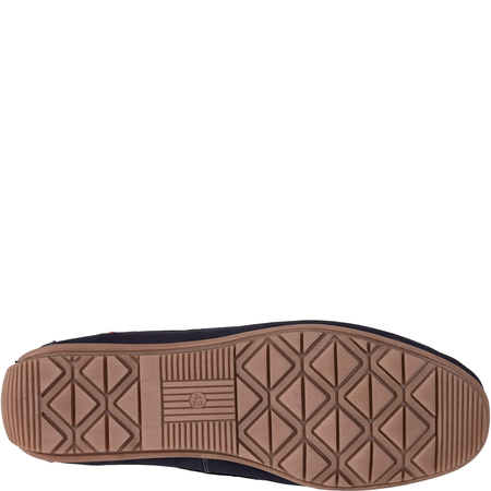 Mokasyny męskie Syrena SI 361A-483 granat, skóra zamszowa