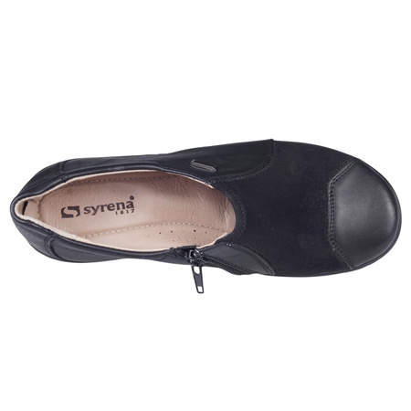 Elastyczne półbuty damskie Syrena SH 22714-2 czarne