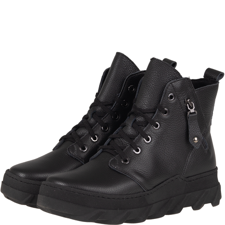 Modne botki Syrena SR 1222 czarne - skóra naturalna