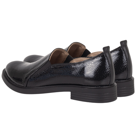 Półbuty damskie wsuwane skórzane Syrena SE 0061 czarne