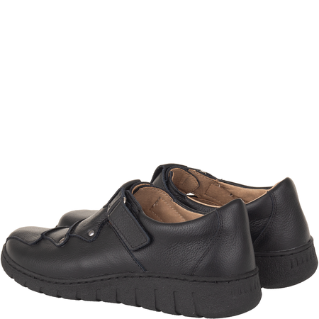 Półbuty Syrena SH 780-2S czarne - wygodne buty na rzepy