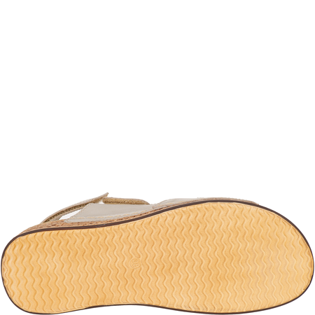 Sandały skórzane damskie marki Syrena SST 993 beżowo-złote