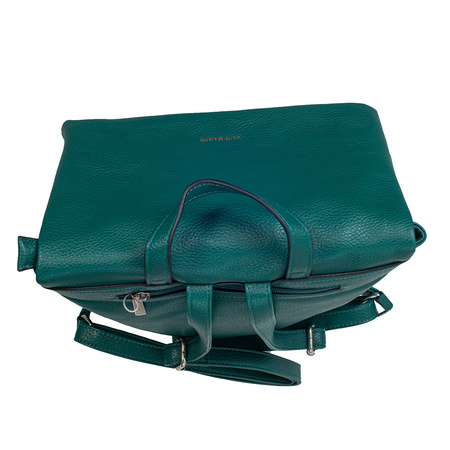 Plecak damski marki Luigi Santo w kolorze zielonym