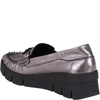 Skórzane mokasyny damskie marki Syrena SLA 989/P grafit kryształ