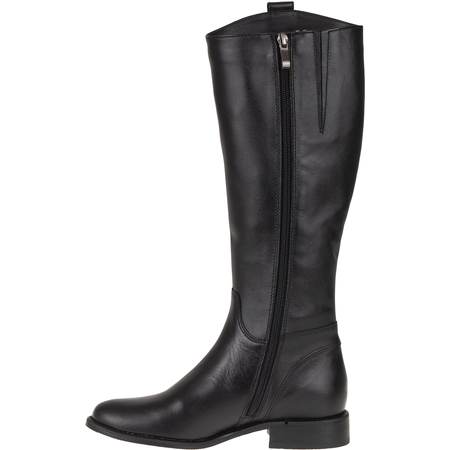Klasyczne czarne kozaki damskie Syrena SWB K-270 skórzane