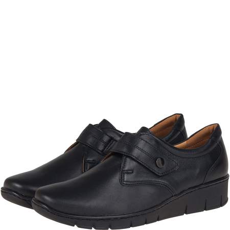 Komfortowe półbuty damskie skórzane Syrena SWB 197 czarne