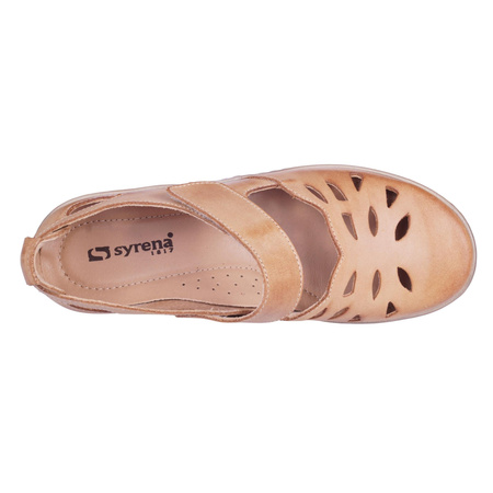 Modne półbuty damskie Syrena SH 224043 jasny brąz