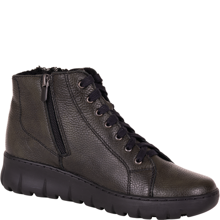 Botki damskie skóra naturalna Syrena SH 785 ciemny zielony