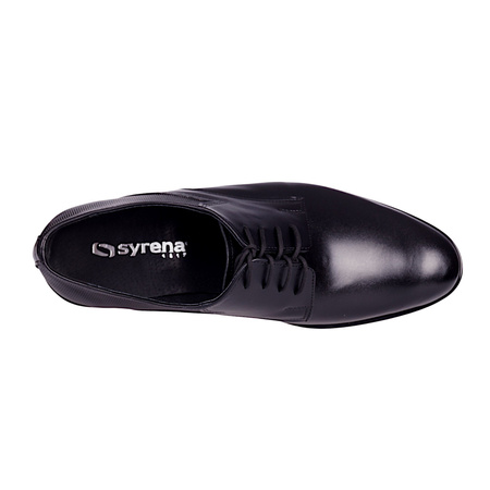 Półbuty wizytowe męskie skórzane Syrena SE 935 czarne