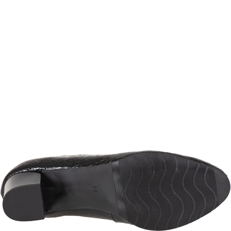 Czółenka damskie skórzane Syrena SE 7115E/12 czarne