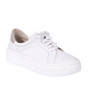 Półbuty damskie wiązane sneakersy skórzane WASAK SW 0680 białe