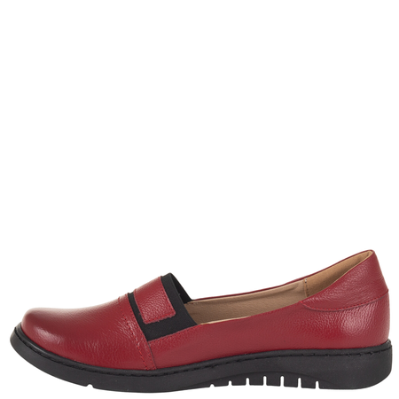 Półbuty damskie wsuwane skórzane Syrena SE 0030 czerwone