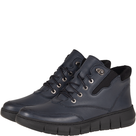 Botki damskie skórzane Syrena SH 561 granat | Polska marka