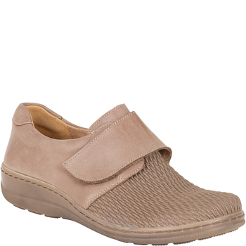 Półbuty damskie na haluksy tęgość H - Syrena SH 382 beż