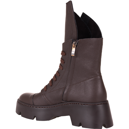 Trzewiki damskie Syrena SLA 976/271 czekolada groszek