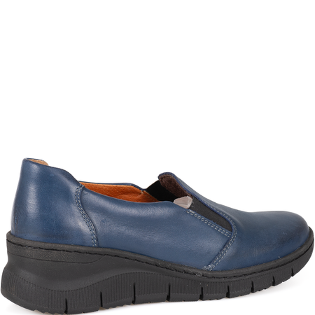 Granatowe półbuty damskie skórzane marki Syrena SST 1775