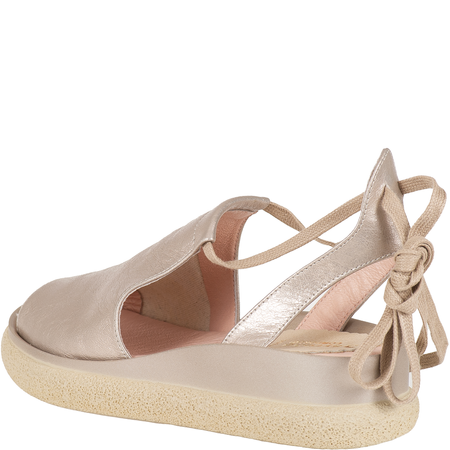 Sandały damskie Syrena SLA 970 szampan, skóra licowa