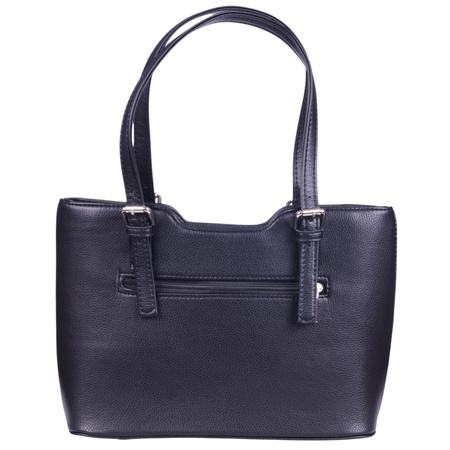 Torebka damska czarna ze skóry ekologicznej - elegancka i klasyczna