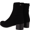Botki damskie Syrena STA 3002 czarne - skóra zamszowa