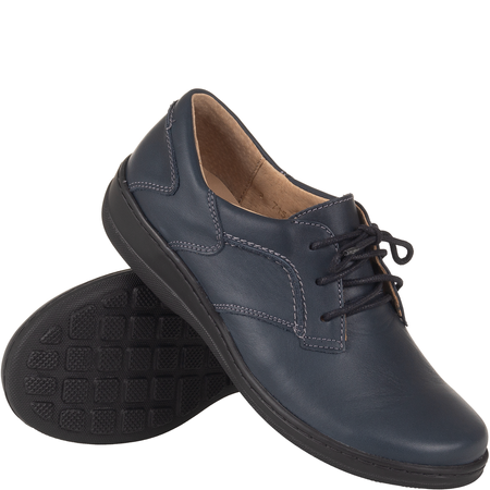 Wygodne półbuty damskie Syrena SH 715-2 granatowe