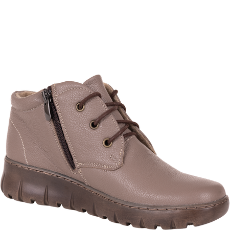 Botki damskie skórzane w kolorze cappuccino Syrena SH 793