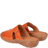 Skórzane klapki damskie marki Syrena SST 663 pomarańczowe