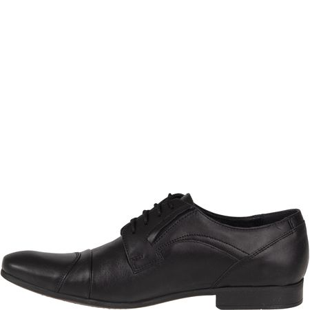 Półbuty męskie wizytowe skórzane Syrena SST 151 czarne