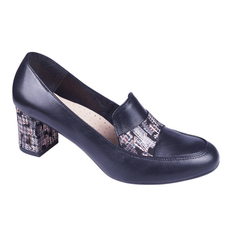 Piękne czółenka damskie skórzane marki Syrena SK 222226 czarne