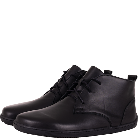 Botki barefoot marki Syrena SH 699 czarne - skóra naturalna