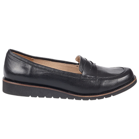 Mokasyny damskie Syrena SE 0053 w kolorze czarnym