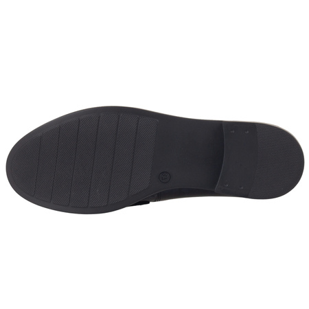 Półbuty damskie mokasyny skórzane Syrena SE 0055 granatowe