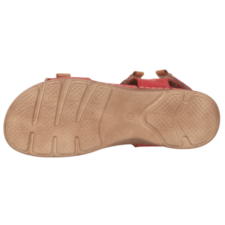 Sandały skórzane damskie marki Syrena SST 990 czerwone