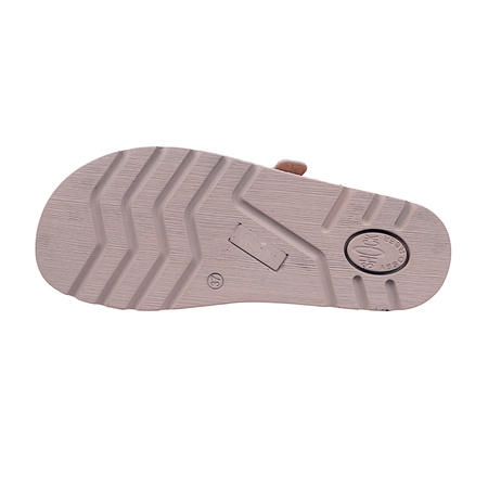 Komfortowe klapki damskie wsuwane skóra SYRENA SBB 1271