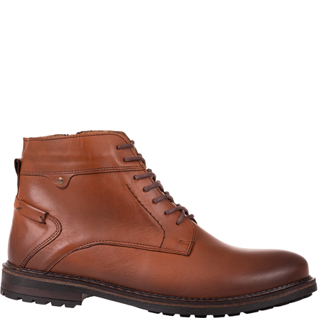 Trzewiki męskie Syrena SI 089-606 brąz - skóra naturalna licowa