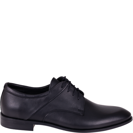 Półbuty męskie Syrena SI 400-459 czarne skórzane