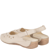Skórzane sandały damskie ażurowe Syrena SH 4027 ecru
