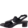 Sandały damskie Syrena SWB 564 czarne skórzane tęgość H