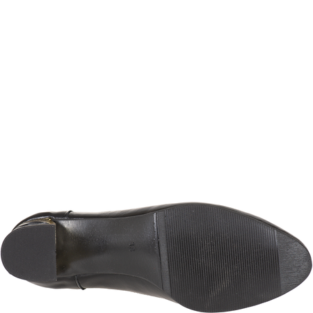 Czółenka na słupku Syrena SE P-295 czarne - skóra naturalna