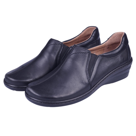 Wygodne, miękkie półbuty damskie SYRENA SW 220415 czarne